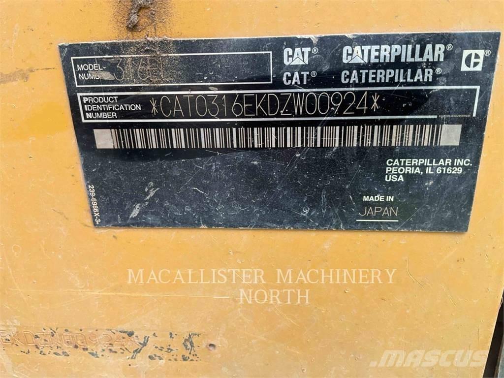 CAT 316EL Escavadeiras de esteiras