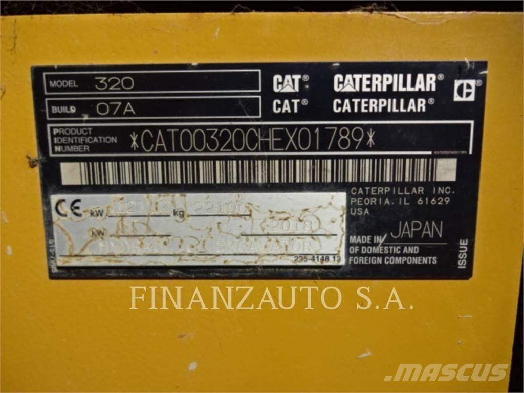 CAT 320 Escavadeiras de esteiras