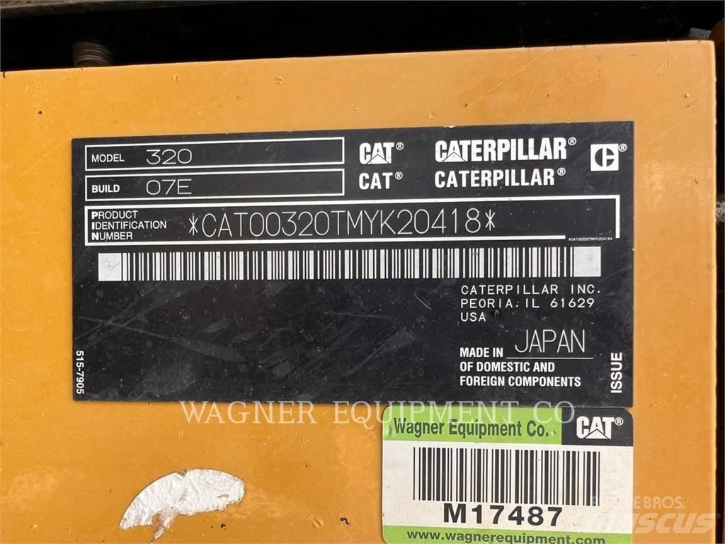 CAT 320 Escavadeiras de esteiras