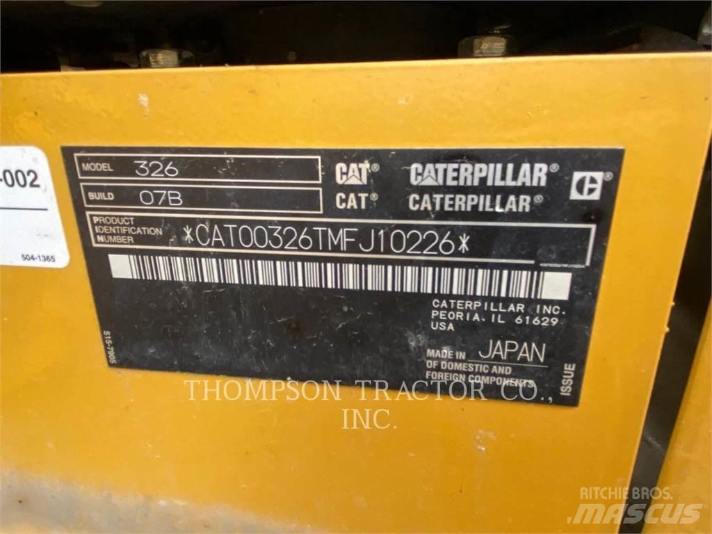 CAT 326 Escavadeiras de esteiras