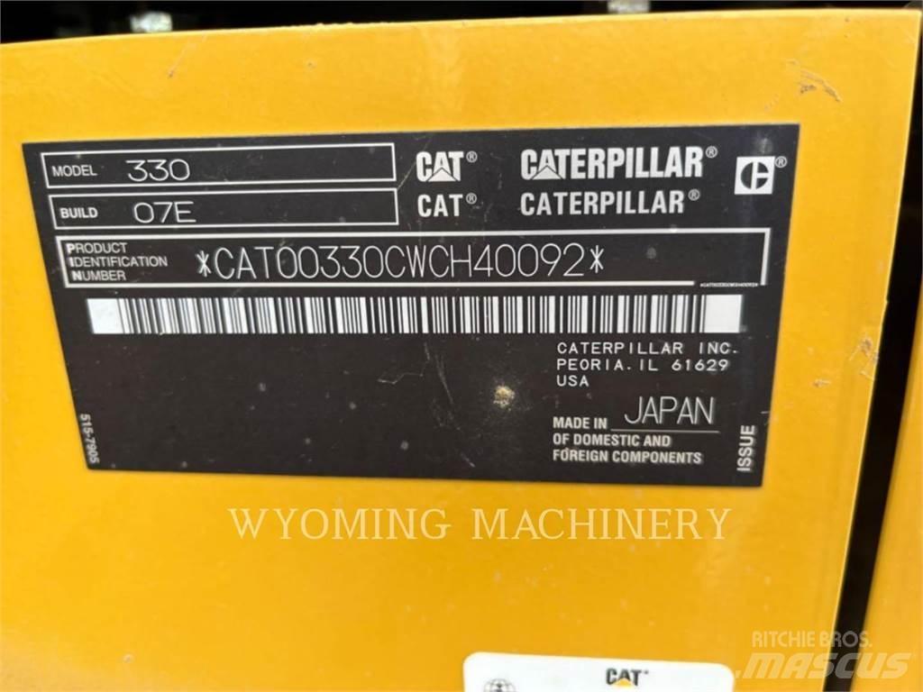 CAT 330 Escavadeiras de esteiras