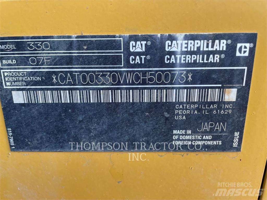 CAT 330 Escavadeiras de esteiras