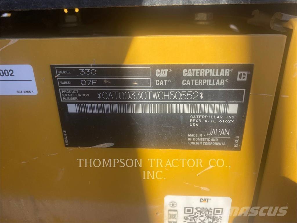 CAT 330 Escavadeiras de esteiras