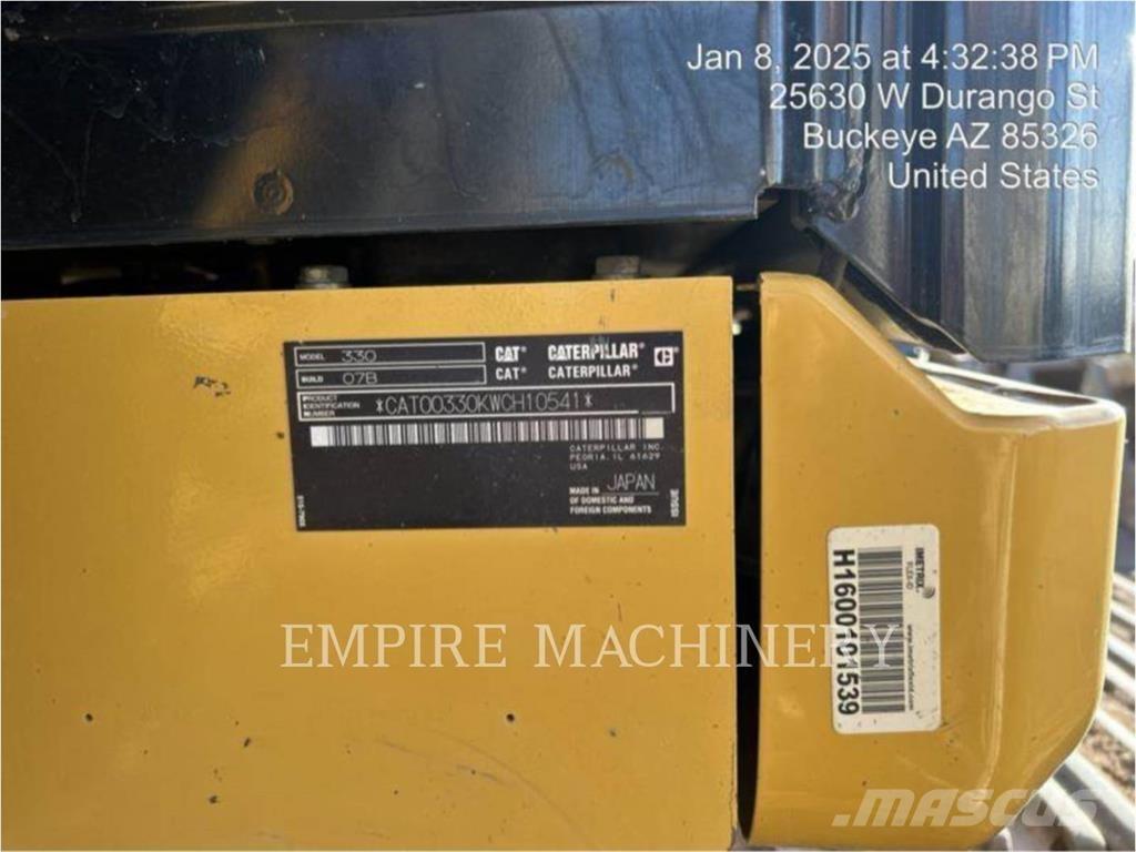 CAT 330-07 P Escavadeiras de esteiras