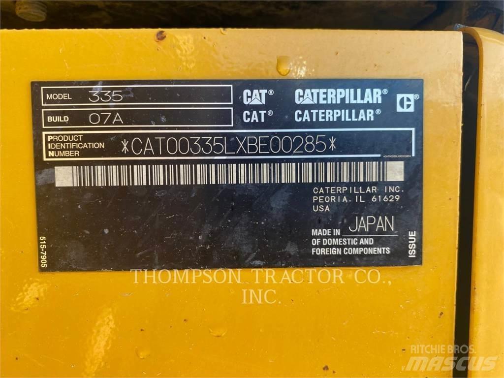 CAT 335 Escavadeiras de esteiras