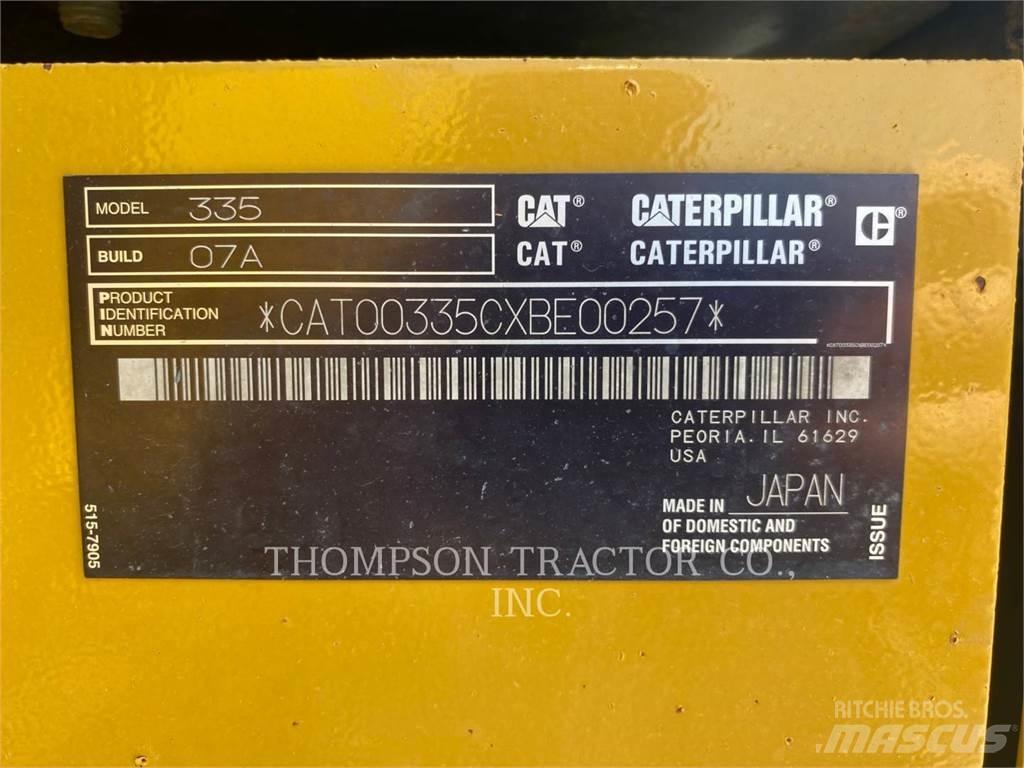 CAT 335 Escavadeiras de esteiras