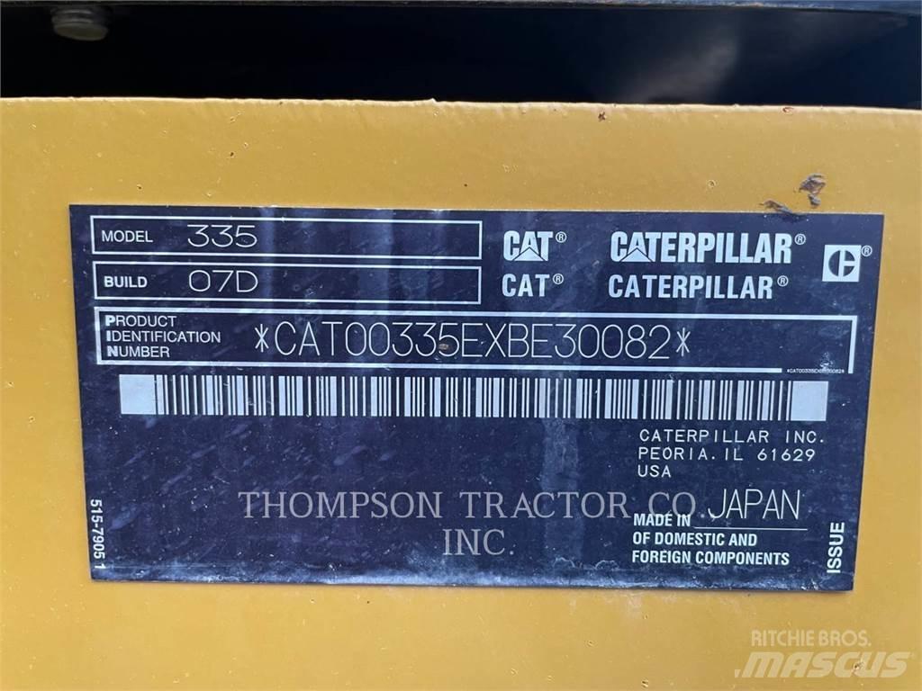 CAT 335 Escavadeiras de esteiras