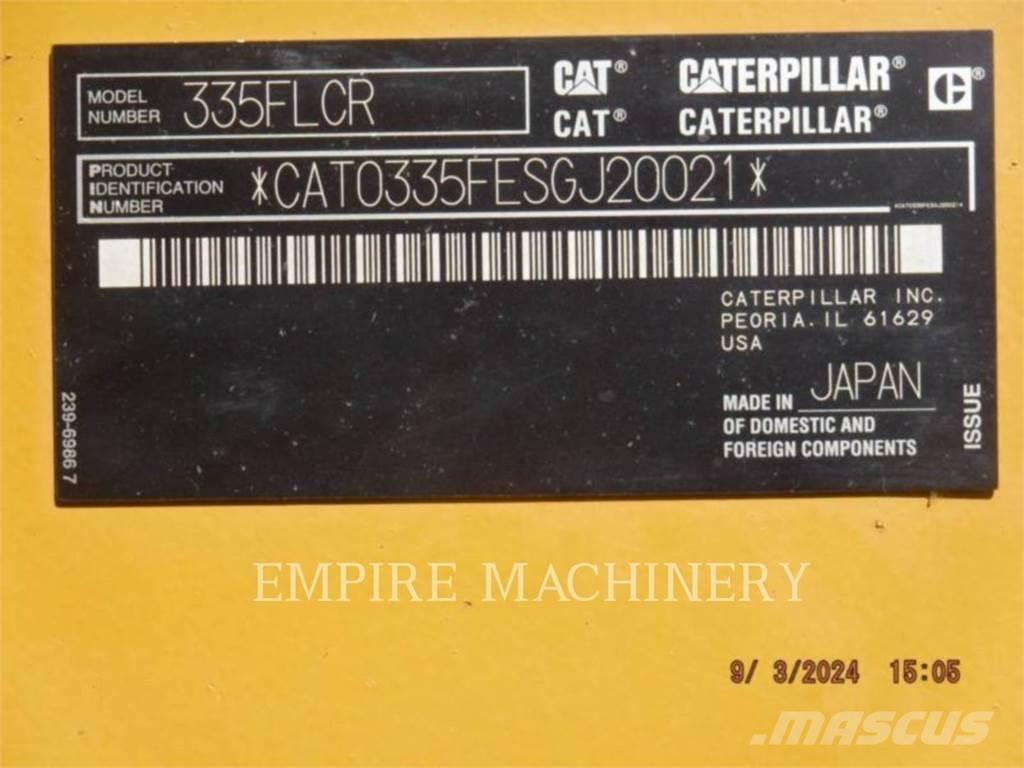 CAT 335FL P Escavadeiras de esteiras