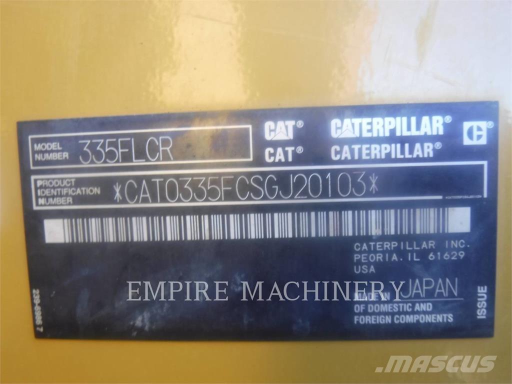 CAT 335FLCR Escavadeiras de esteiras