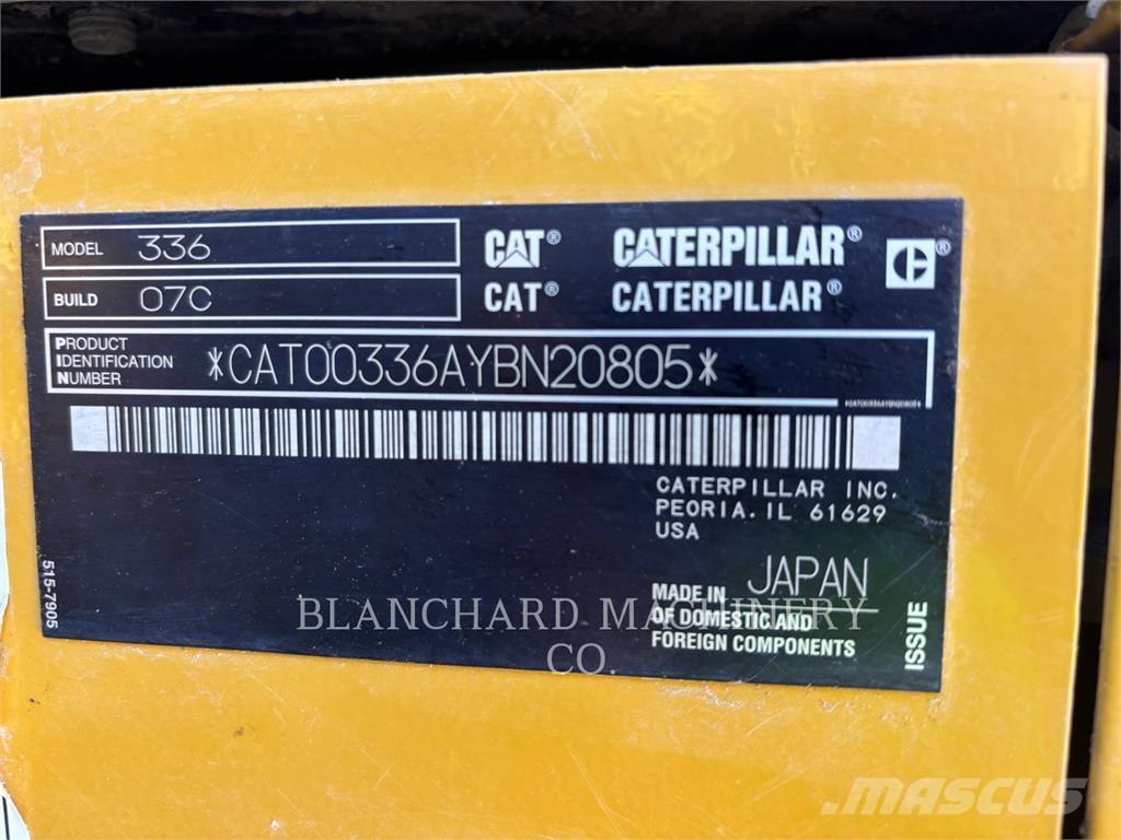 CAT 336 Escavadeiras de esteiras