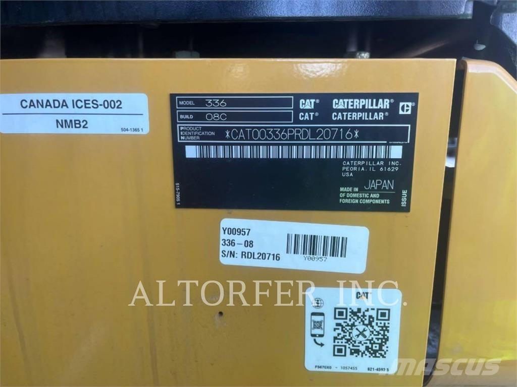 CAT 336-08 Escavadeiras de esteiras