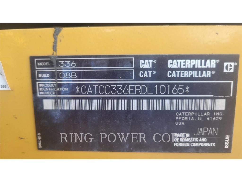 CAT 336-08 Escavadeiras de esteiras