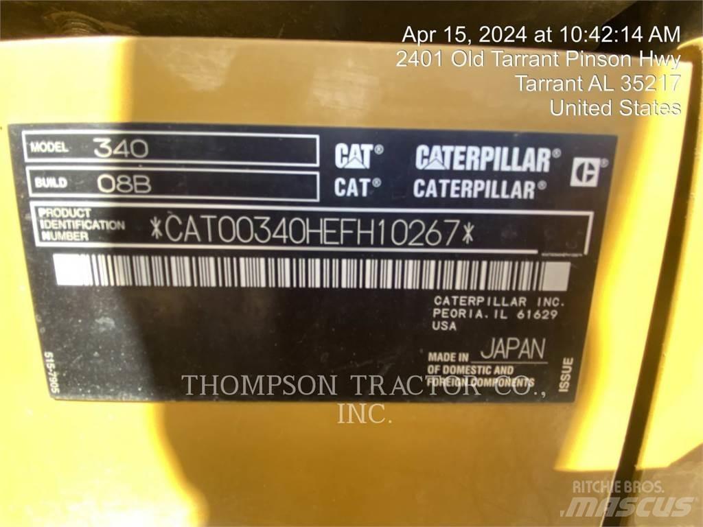 CAT 340 Escavadeiras de esteiras