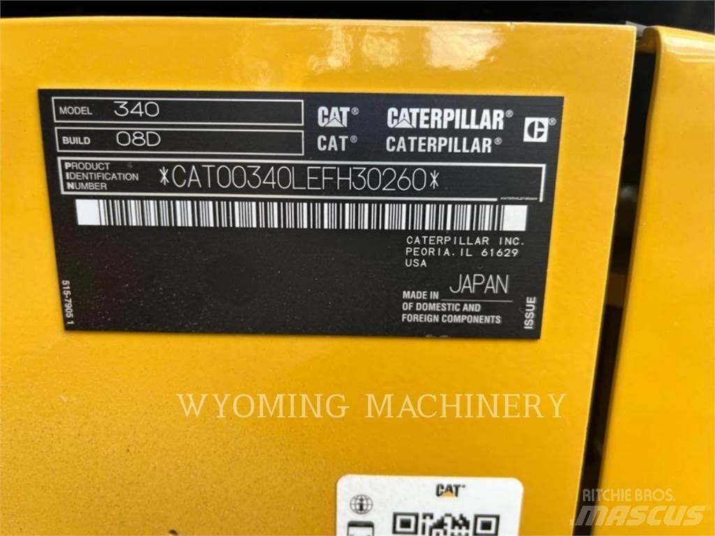 CAT 340 Escavadeiras de esteiras