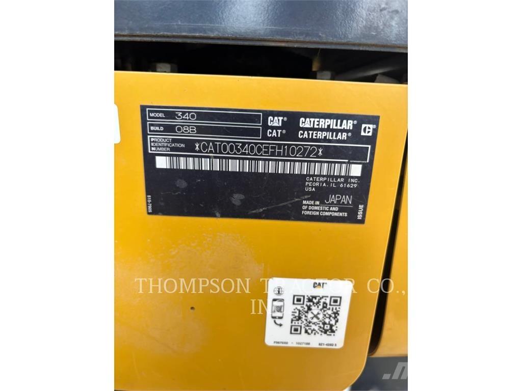 CAT 340 Escavadeiras de esteiras