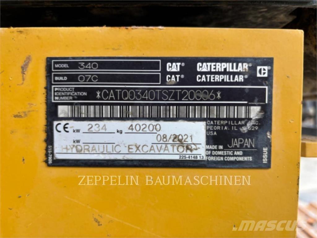 CAT 340-07A Escavadeiras de esteiras