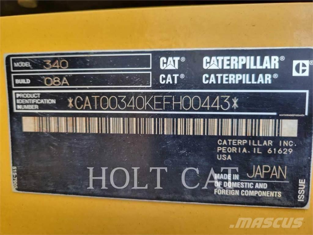 CAT 340 12 TC Escavadeiras de esteiras