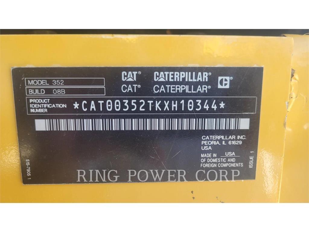 CAT 352-08 Escavadeiras de esteiras