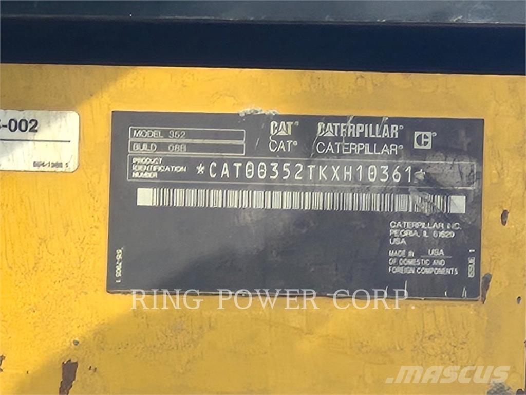 CAT 352-08 Escavadeiras de esteiras