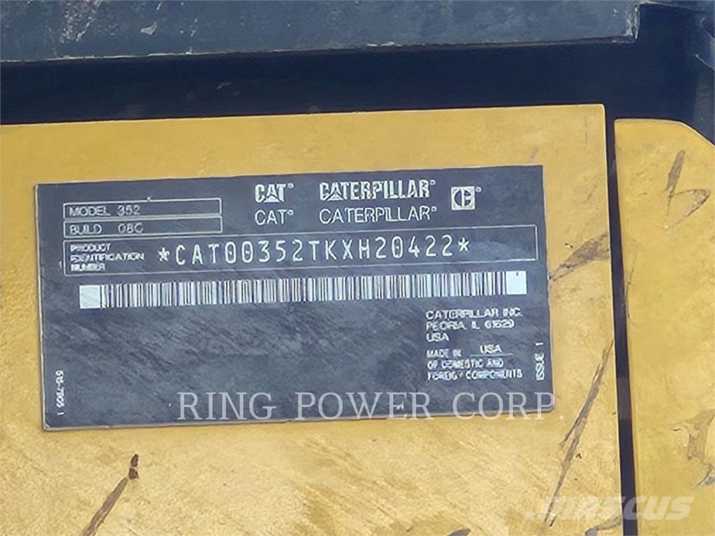 CAT 352-08 Escavadeiras de esteiras