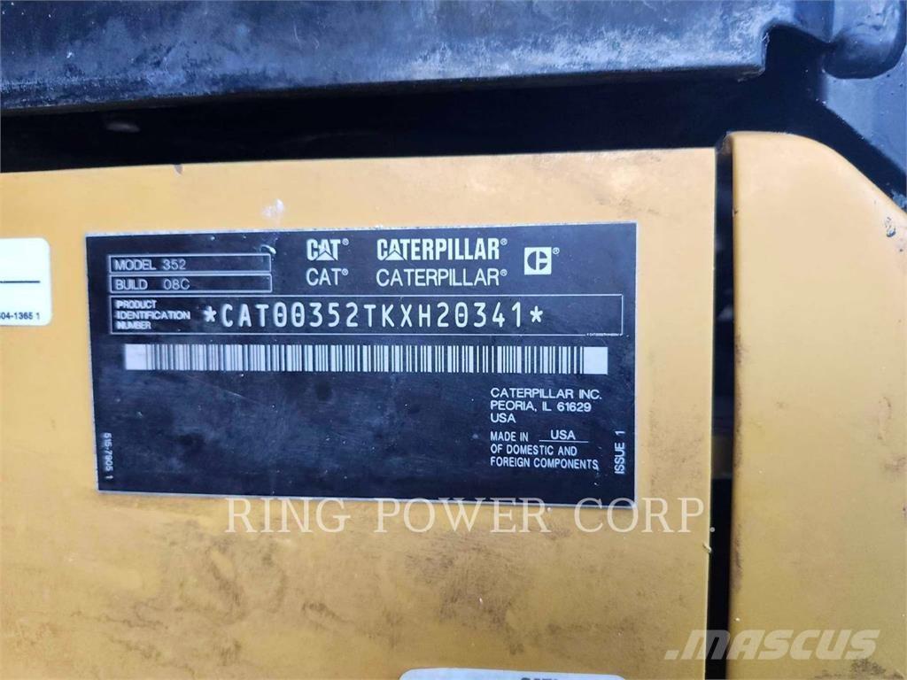 CAT 352EW Escavadeiras de esteiras