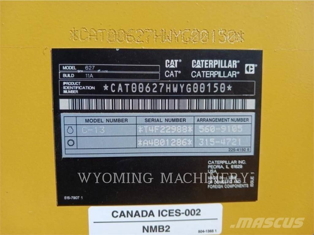 CAT 627 Raspadores