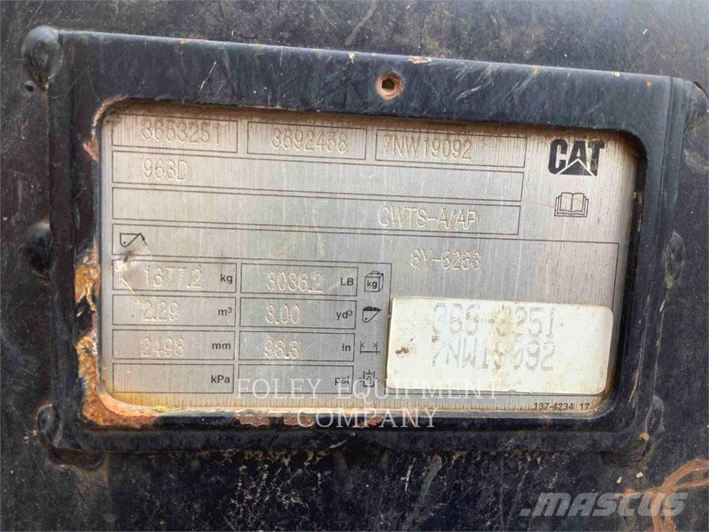 CAT 963K Carregadoras de lagartas