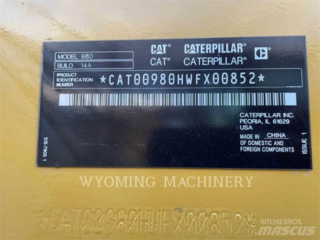 CAT 980 Carregadeiras de rodas