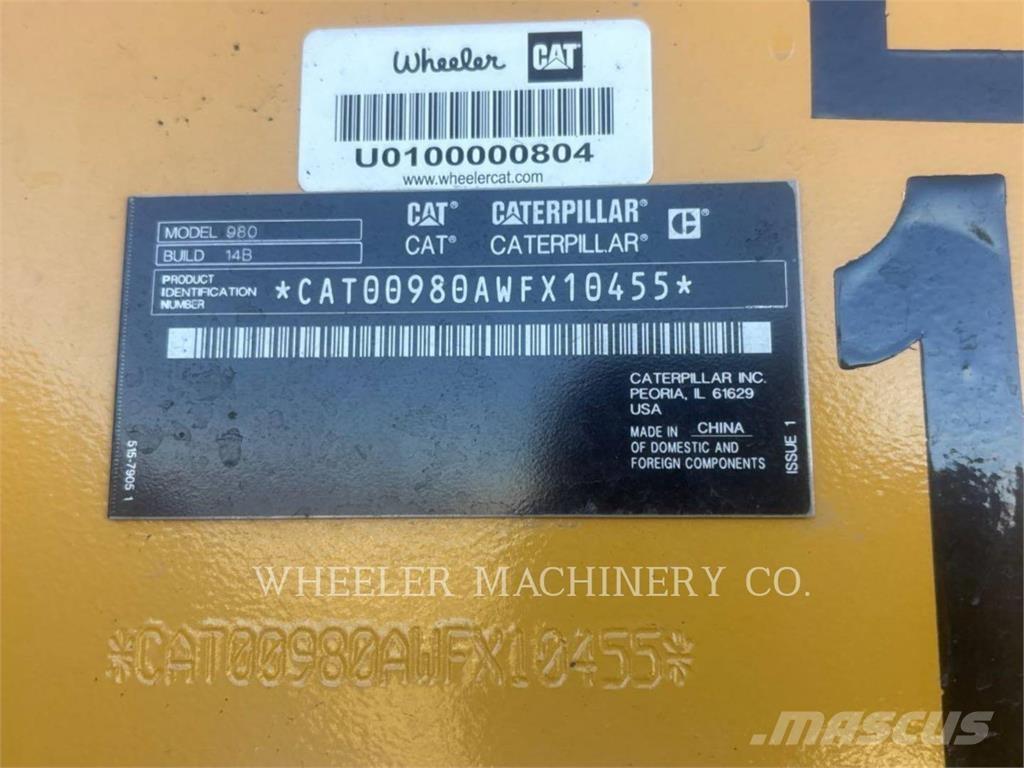 CAT 980 Carregadeiras de rodas