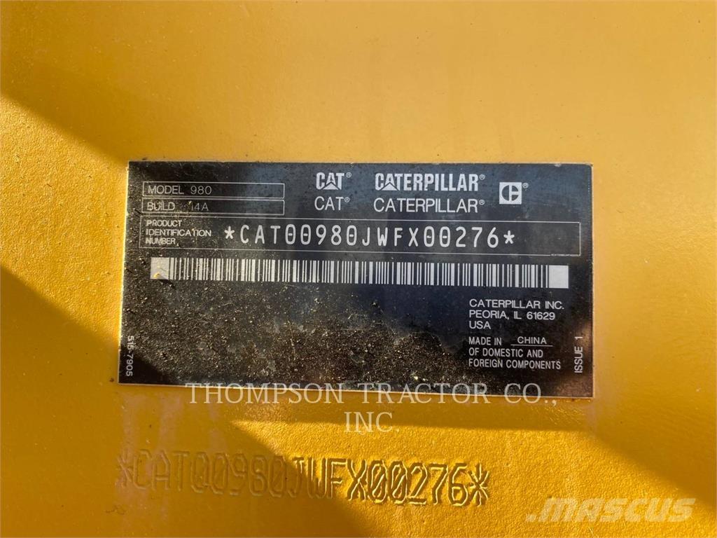 CAT 980 Carregadeiras de rodas