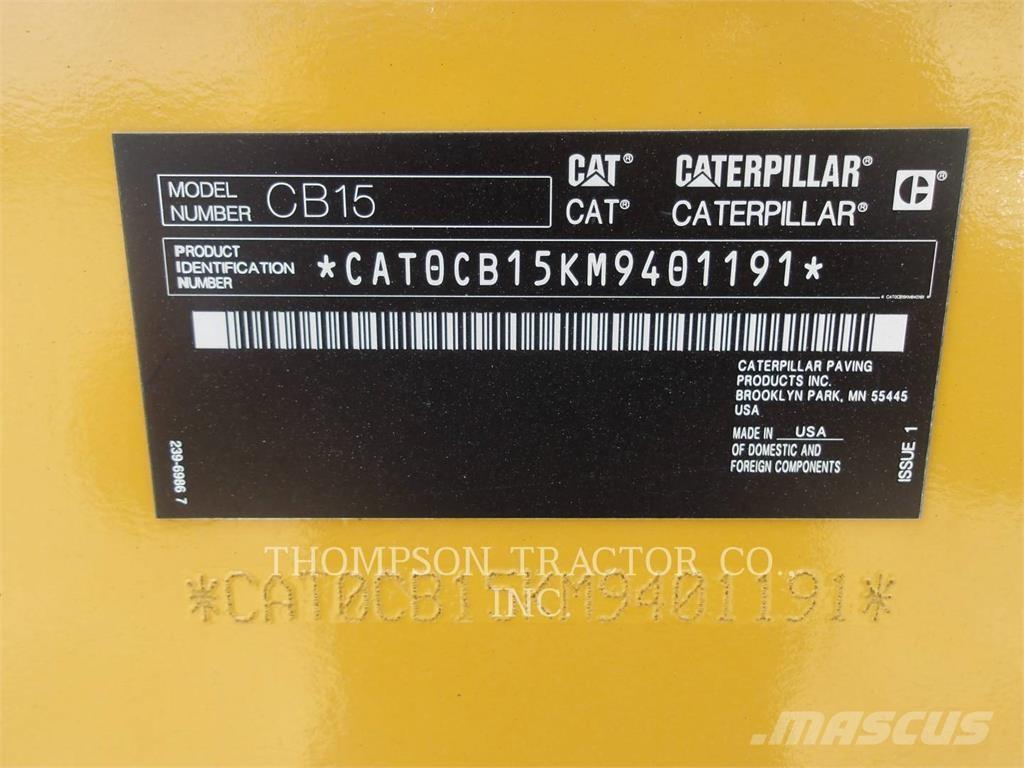 CAT CB 15 Cilindros Compactadores tandem