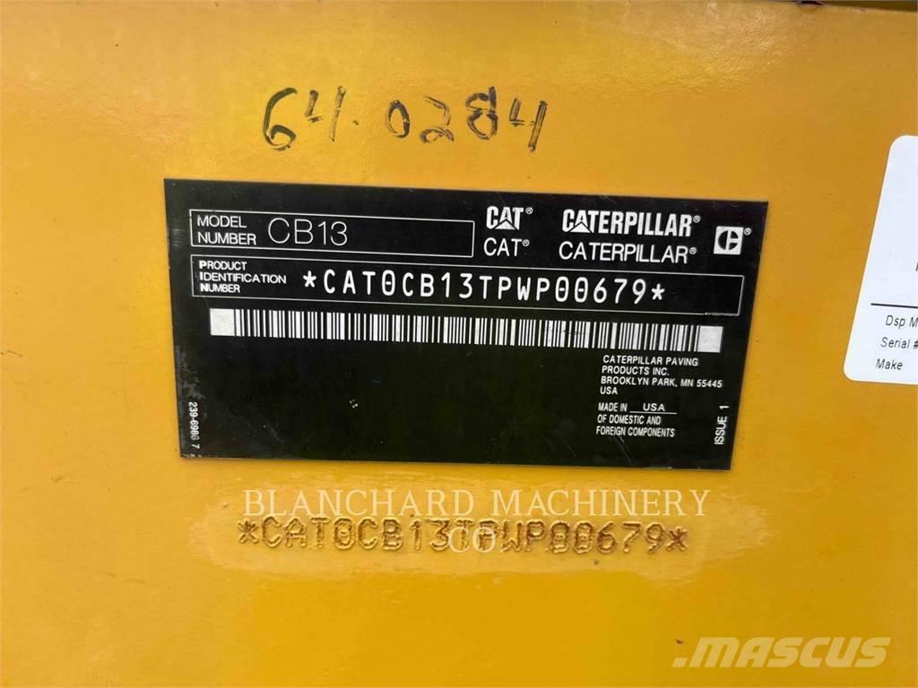 CAT CB13 Cilindros Compactadores tandem