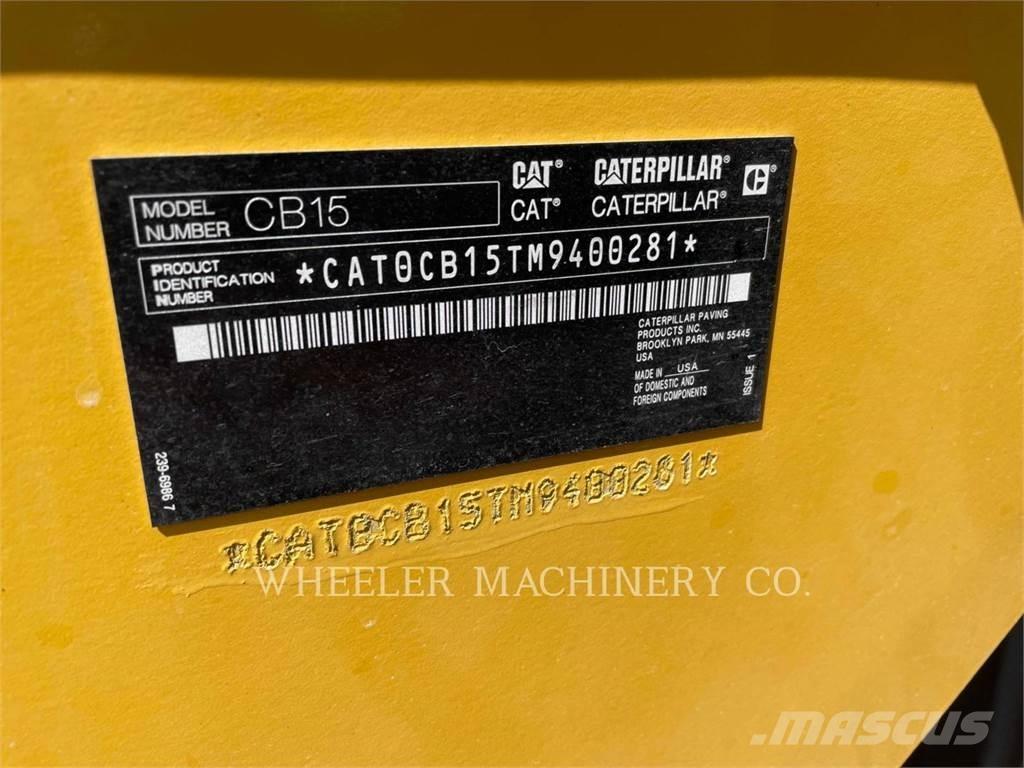 CAT CB15 CW Cilindros Compactadores tandem