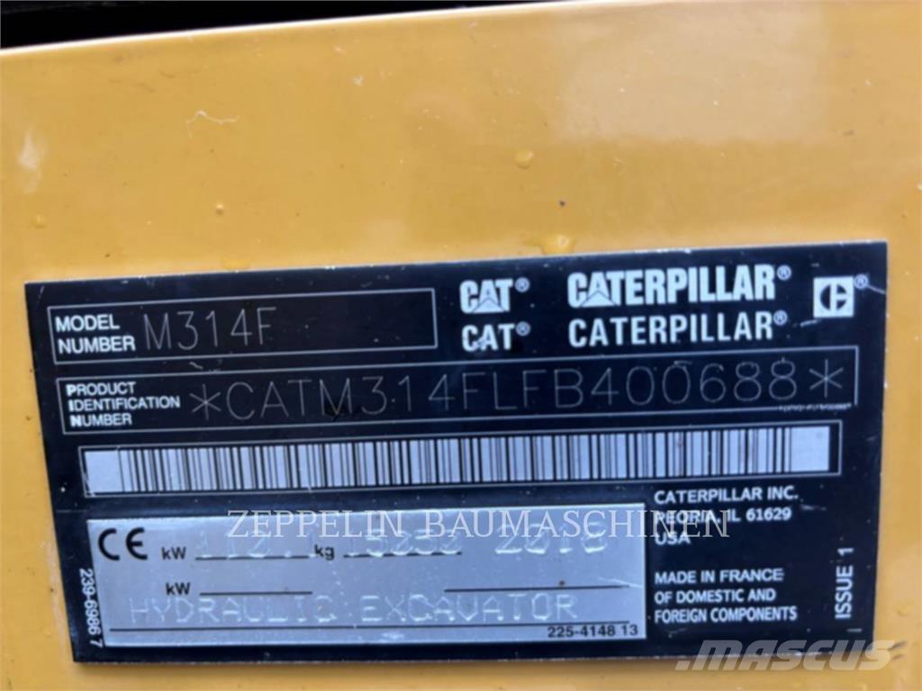 CAT M314F Escavadoras de rodas