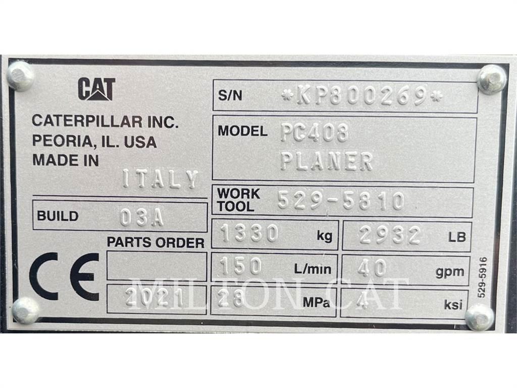 CAT PC408 COLD PLANER Garlopas