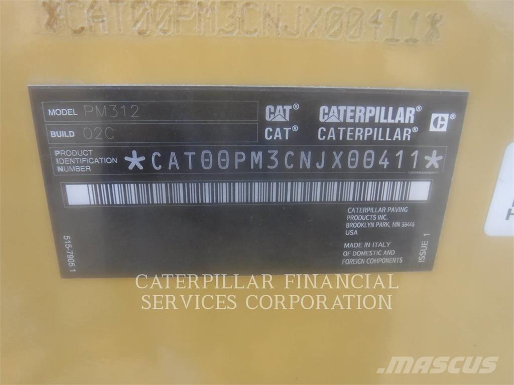 CAT PM312-02 Moinhos de asfalto a frio