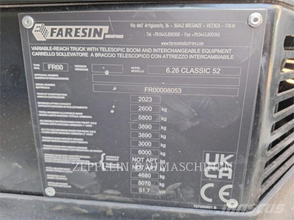 Faresin 6.26 Manipulador telescópico