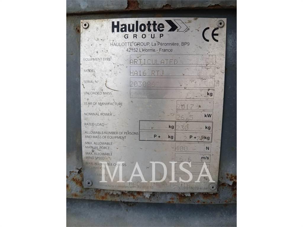 Haulotte HA16 RTJ Elevadores braços articulados