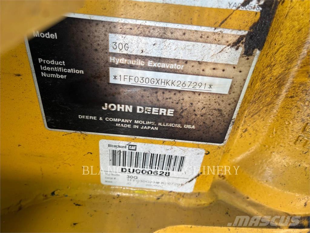 John Deere 30G Escavadeiras de esteiras