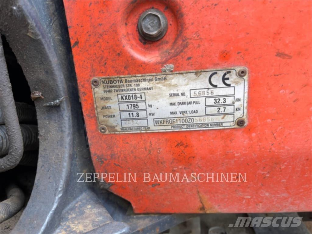 Kubota KX018-4 Escavadeiras de esteiras