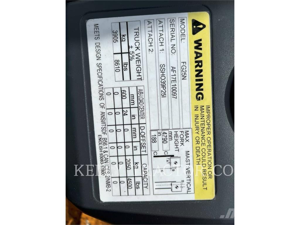 Mitsubishi MITFG25N Empilhadores a gás