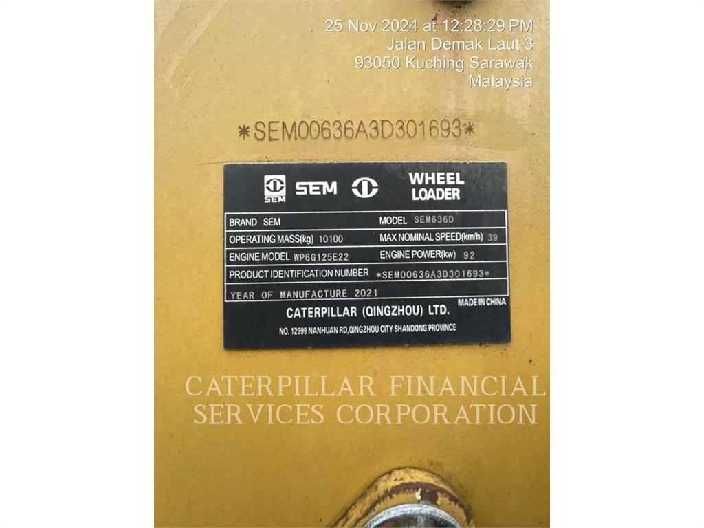 SEM MACHINERY SEM636D Carregadeiras de rodas