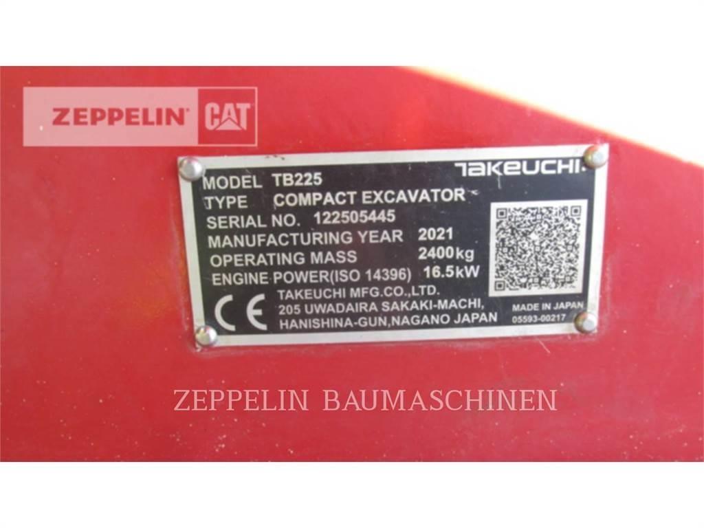 Takeuchi TB225 Escavadeiras de esteiras