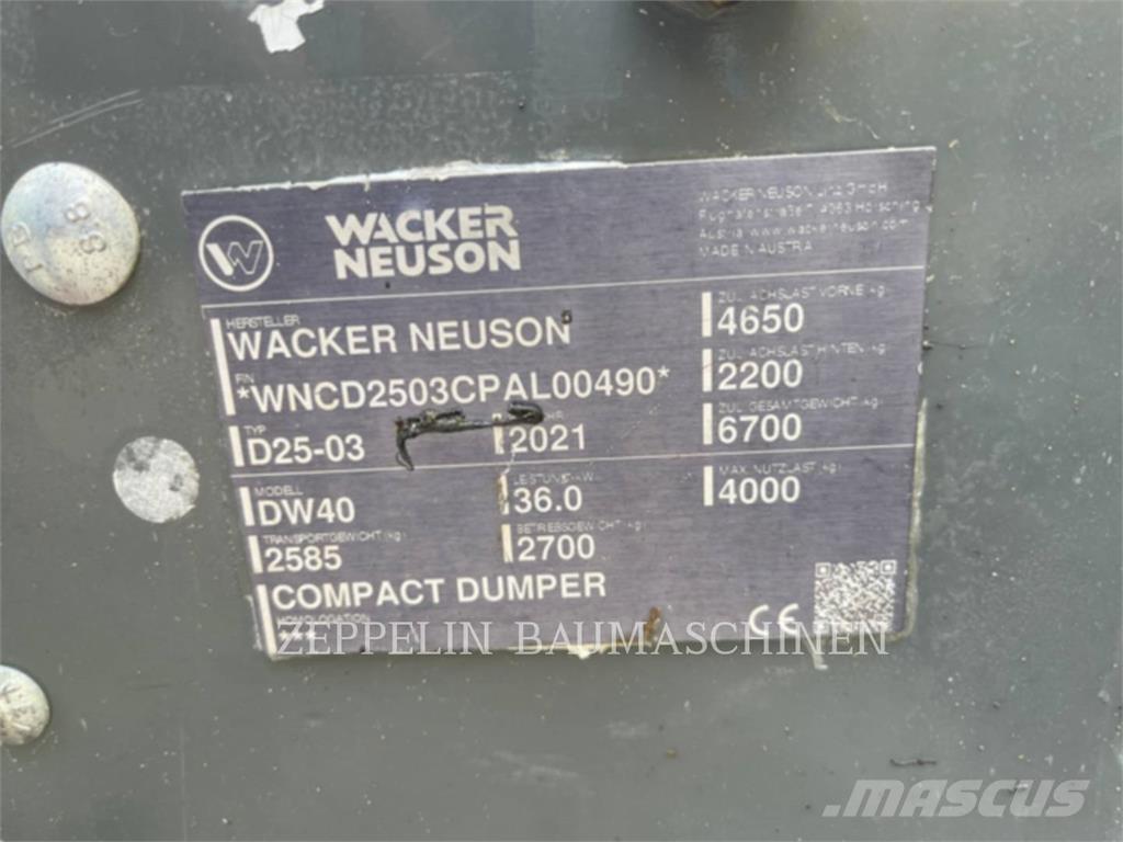 Wacker DW40 Caminhões articulados