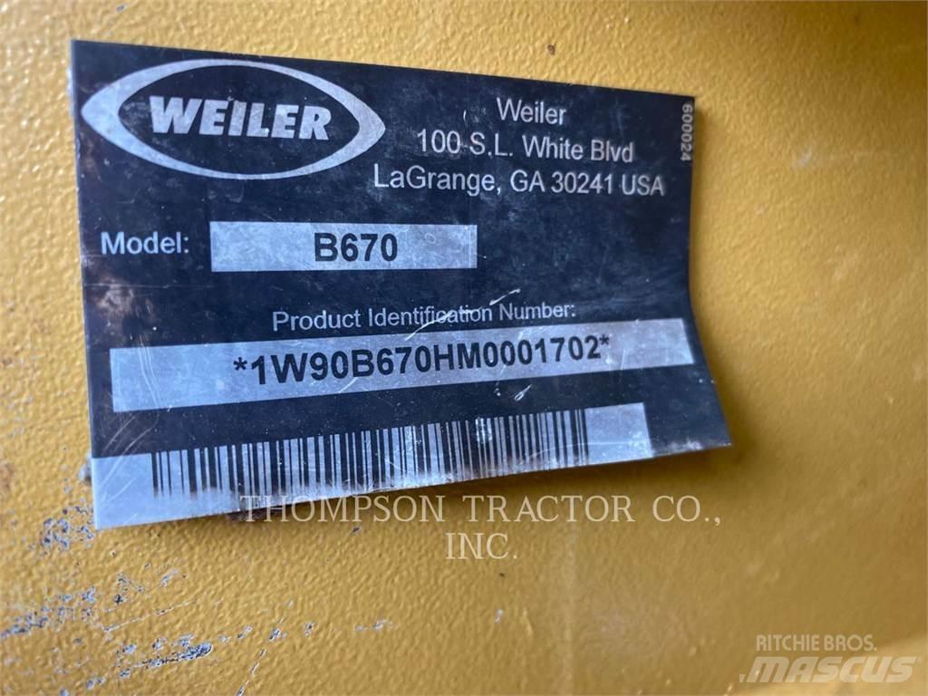 Weiler B670 Cegadeiras