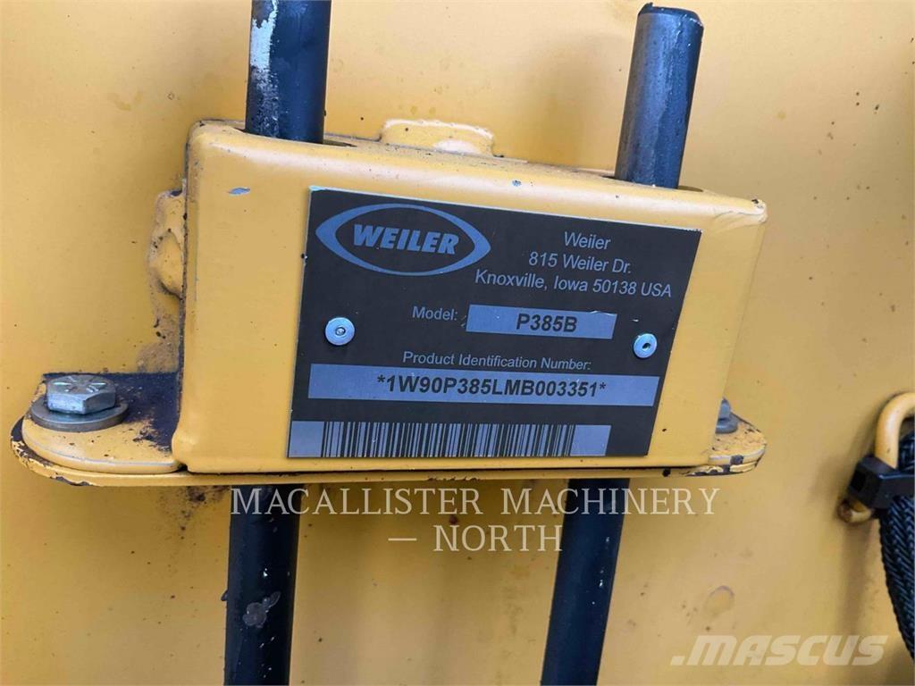 Weiler P385 PAVER Espalhadoras de asfalto