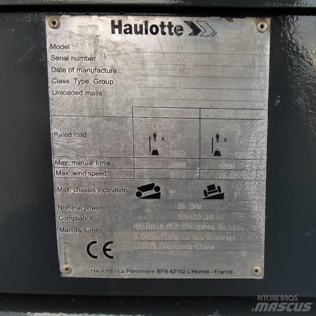 Haulotte HA16RTJ Elevadores braços articulados