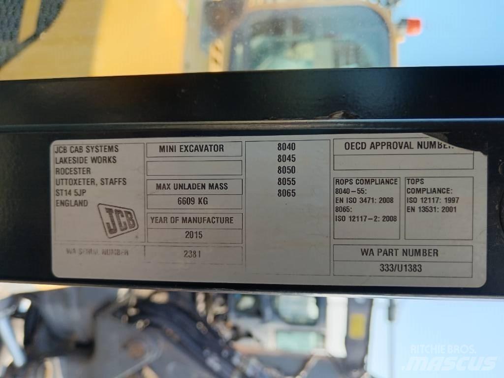 JCB 8055 RTS Miniescavadeiras