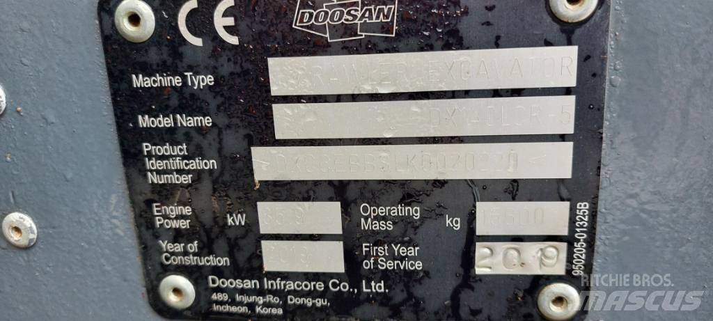 Doosan DX140LCR-5 Escavadeiras de esteiras