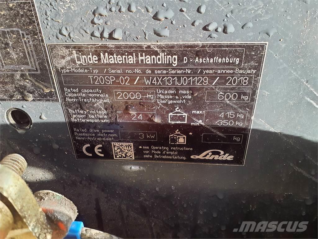 Linde T20SP kurz Porta palettes